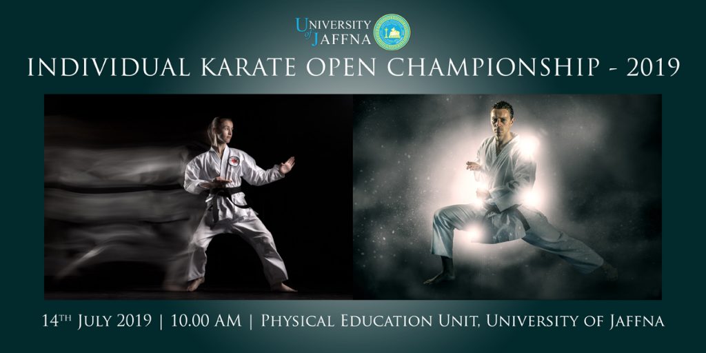 University Individual Karate Open Championship - 2019 @ Physical Education Unit, University of Jaffna